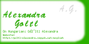 alexandra goltl business card